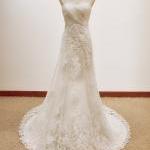 Vintage A Line Lace Weddin..